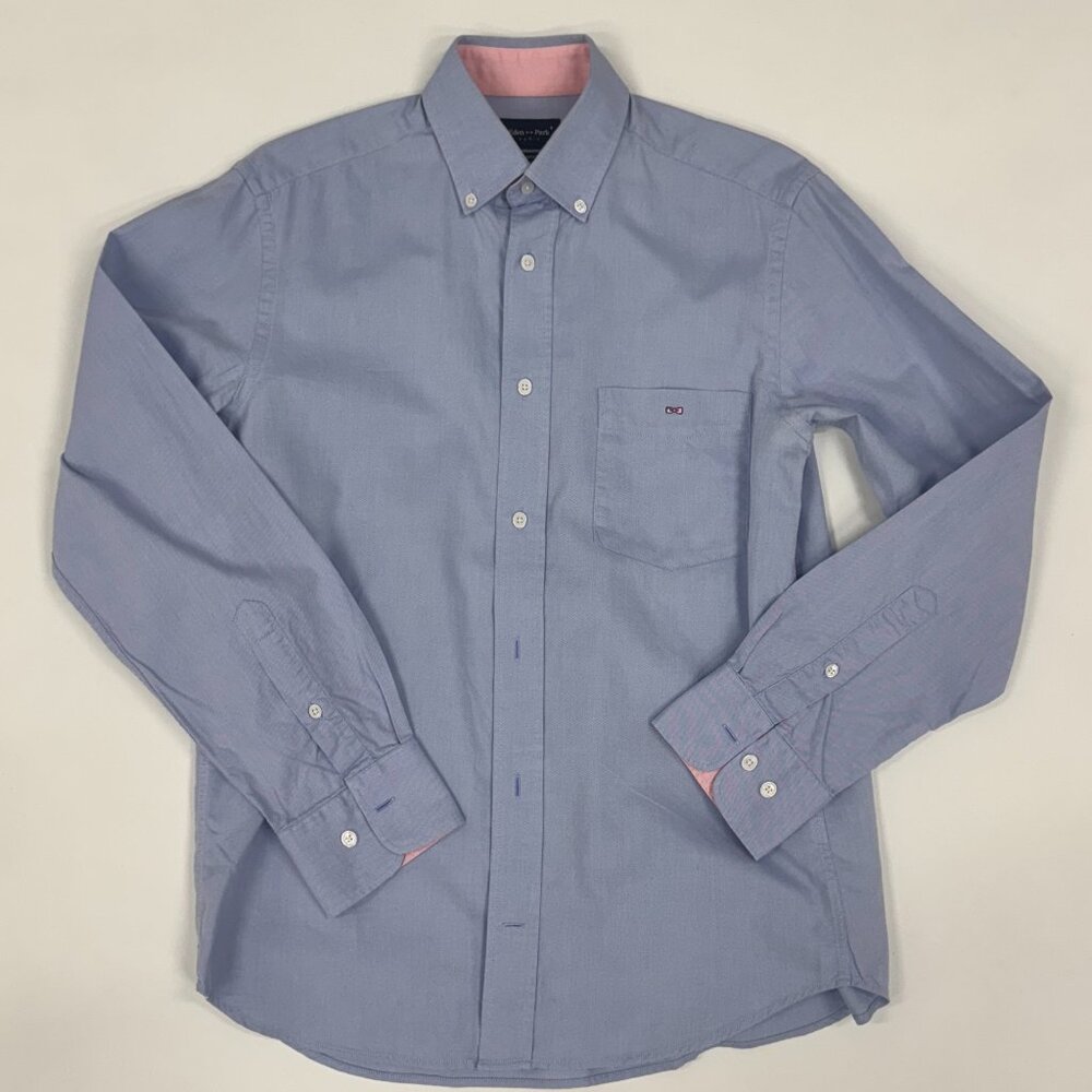 Men’s Classic Button-Down Dress Shirt – Light Blue, Slim Fit